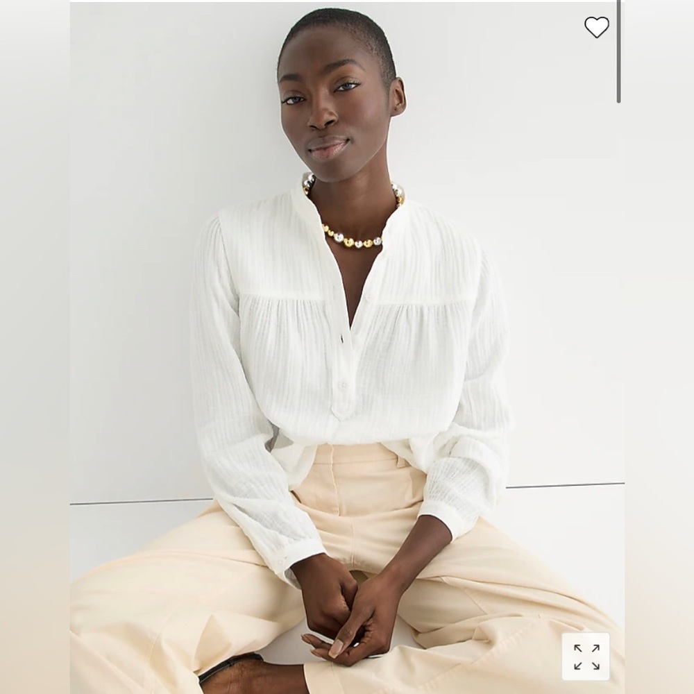 Jcrew Fresco top in soft gauze